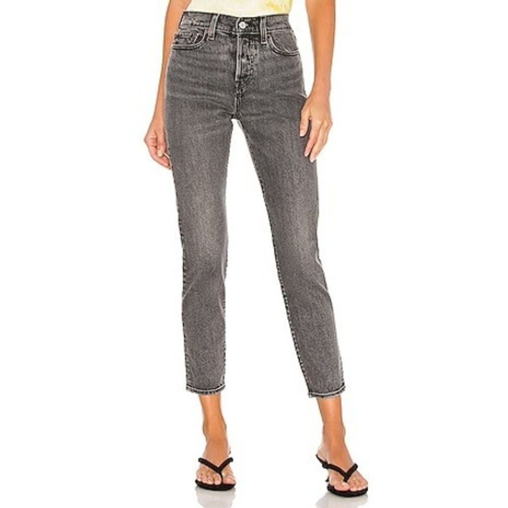 Levis Jeans Womens 28 Wedgie Icon Fit Better Weathered Black High Rise Straight